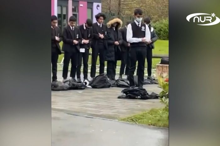 ШОК! Юных мусульман выгнали молиться на мороз!