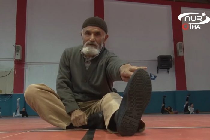 Пожилой мусульманин занялся спортом ради внучки!